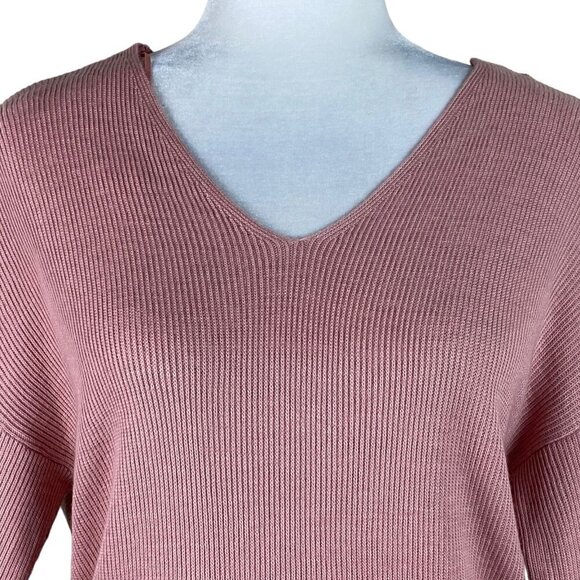 Bar III Sweater NWT $60 Deco Mauve Twist Worn 2 Ways Women's Size Small - Picture 4 of 13